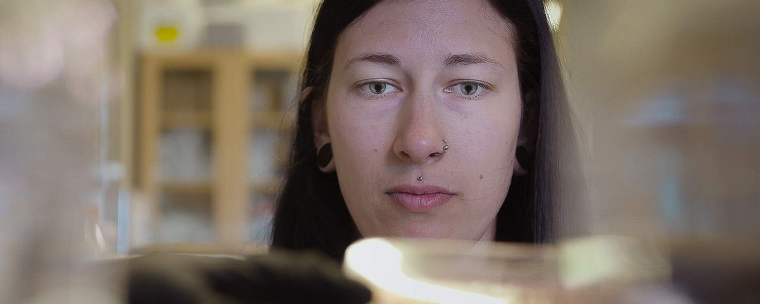 woman in lab