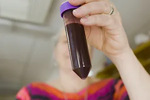 woman in lab