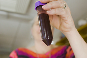 woman in lab