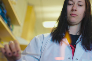 woman in lab 